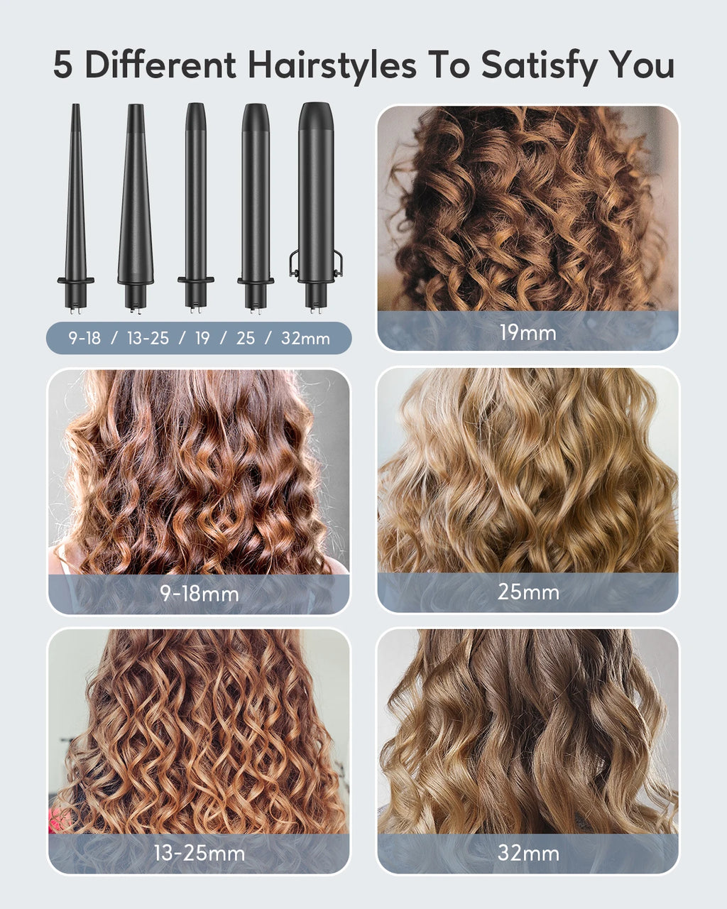 Professional Curling Iron 5-in-1 Hair Tools
