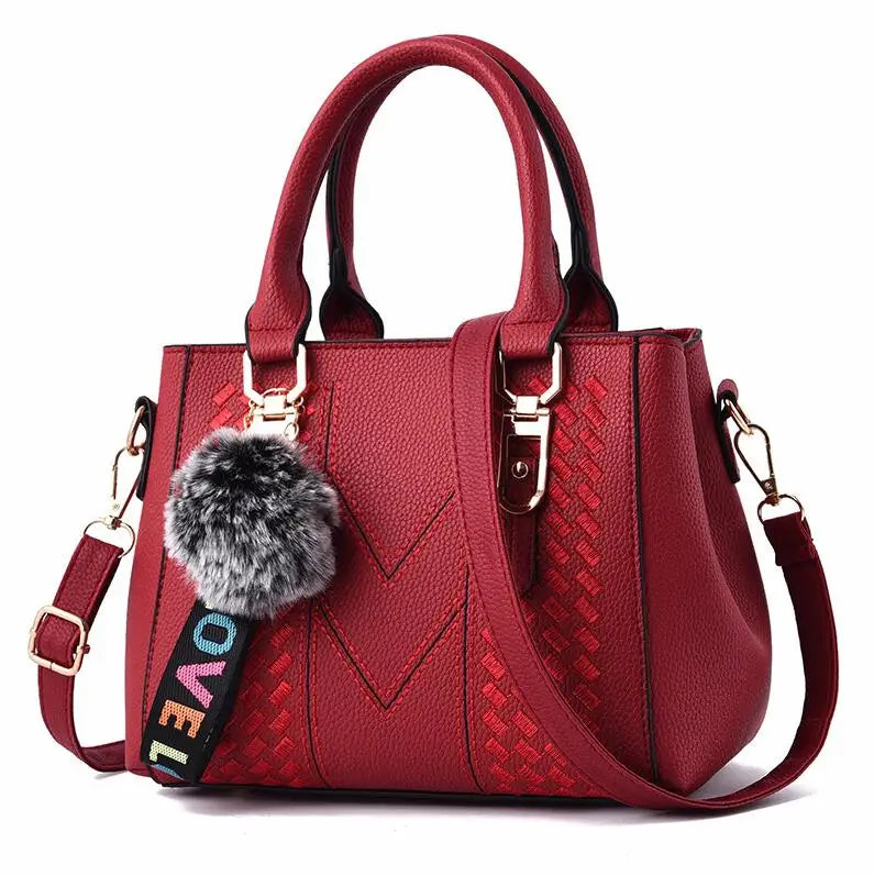 Embroidery Leather Handbag