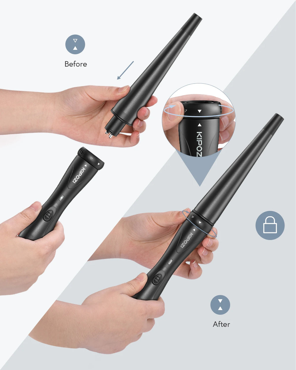 Professional Curling Iron 5-in-1 Hair Tools