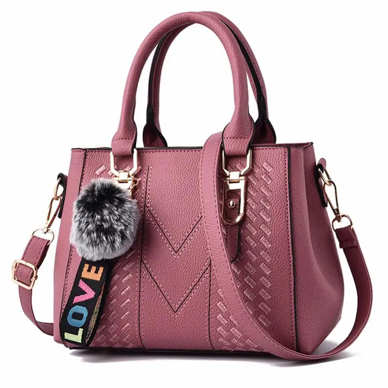 Embroidery Leather Handbag