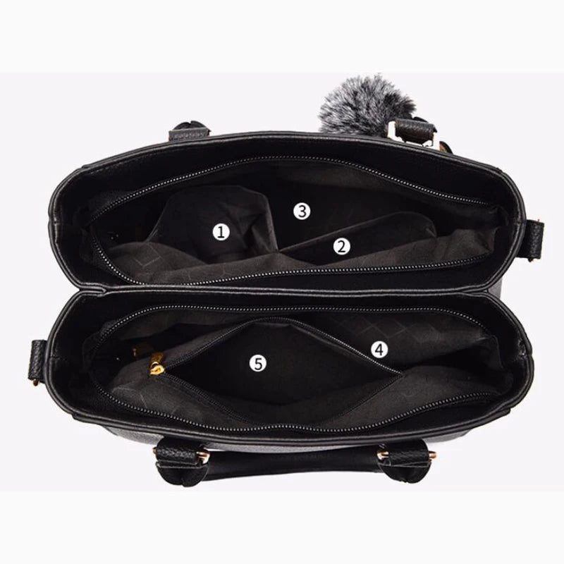 Embroidery Leather Handbag