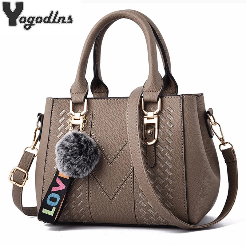 Embroidery Leather Handbag