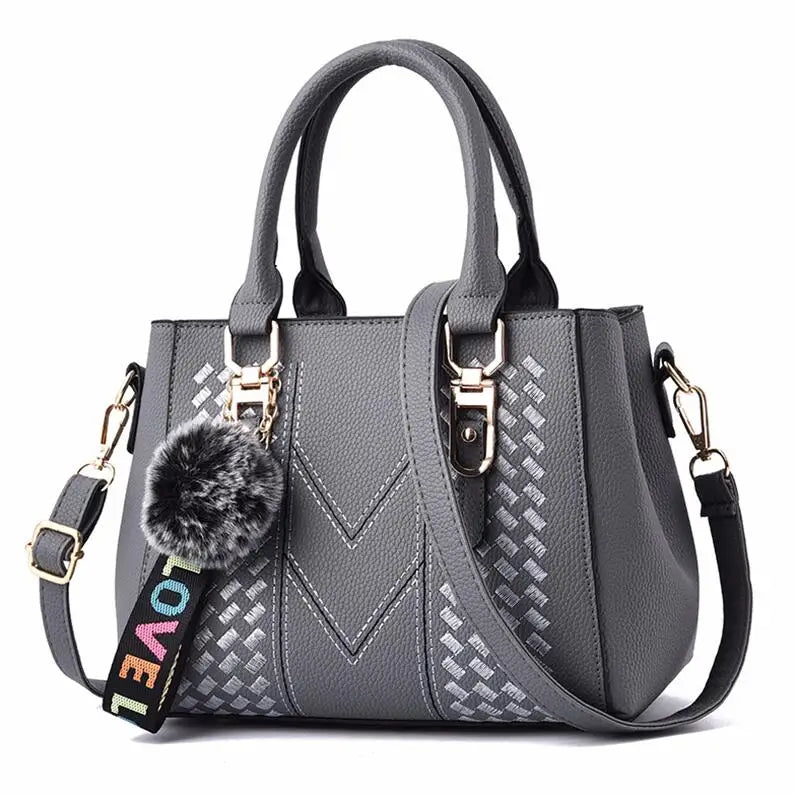 Embroidery Leather Handbag