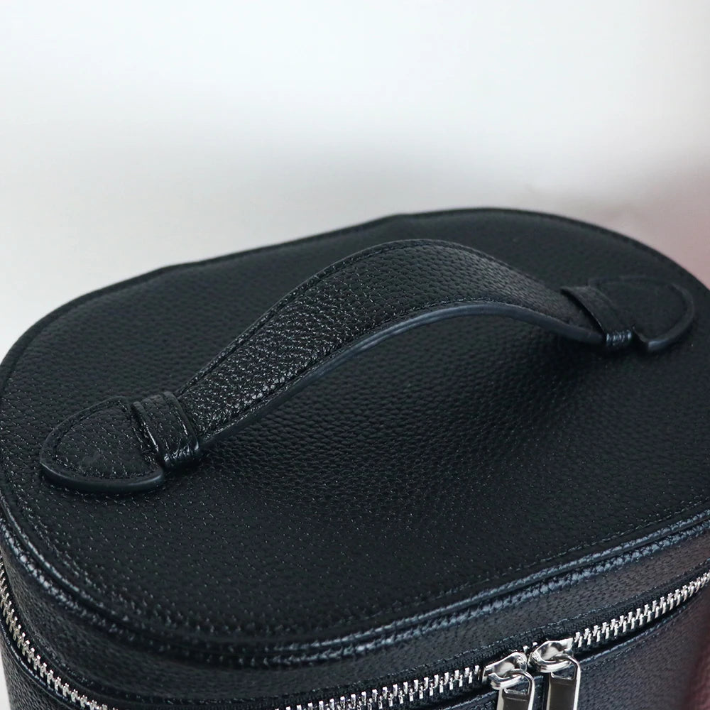 Large Capacity Leather Cosmetic Box