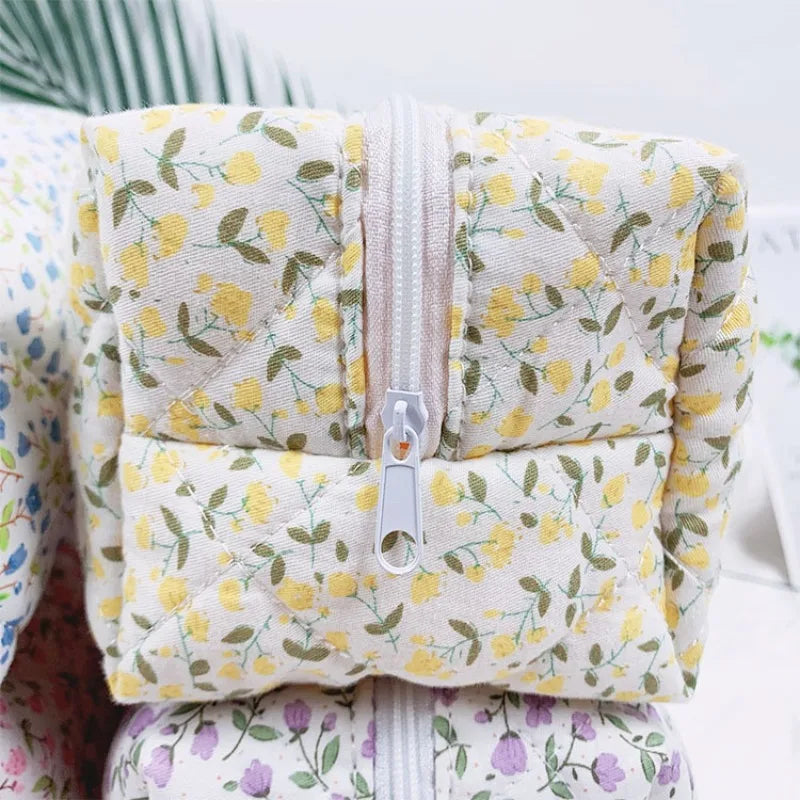 Puffy Quilted Makeup Bag