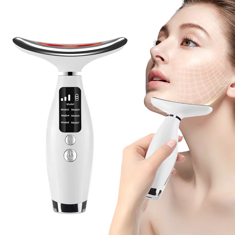 Neck Face Lifting Massager | 7 Colors LED Photon Therapy