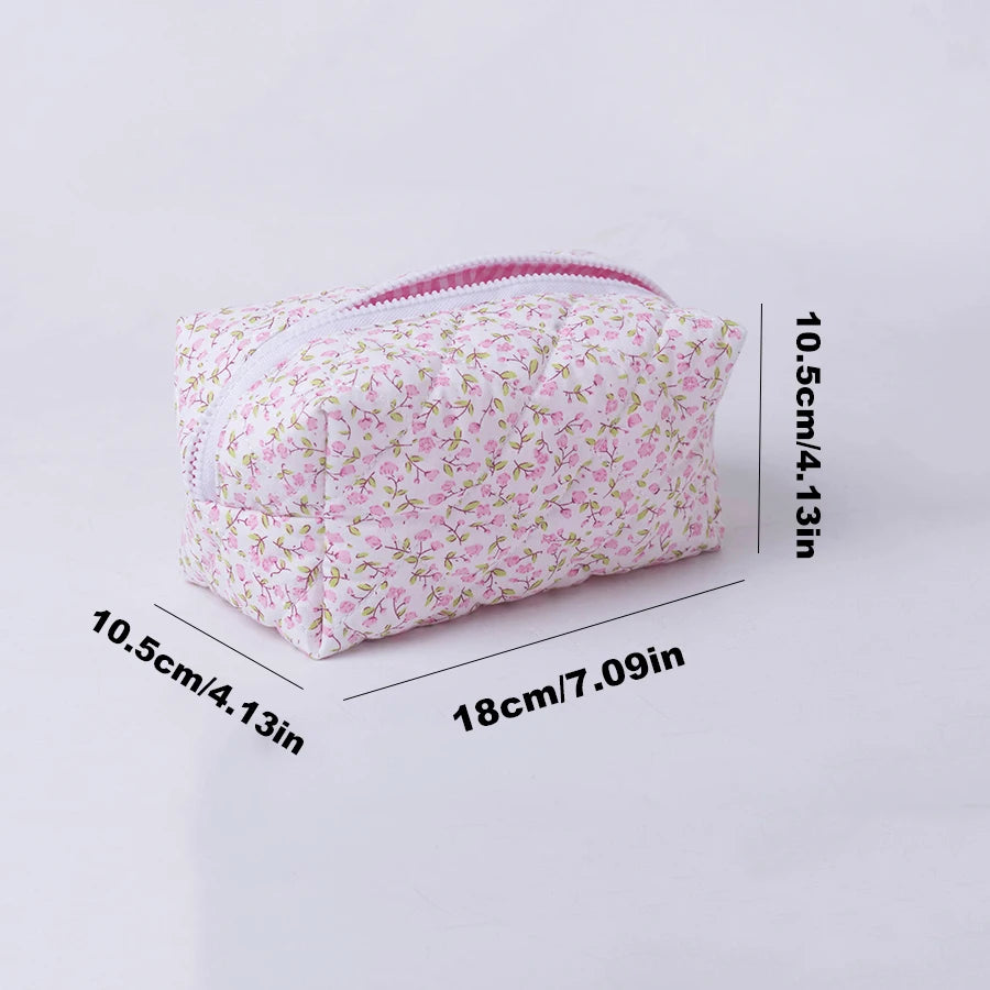 Puffy Quilted Makeup Bag