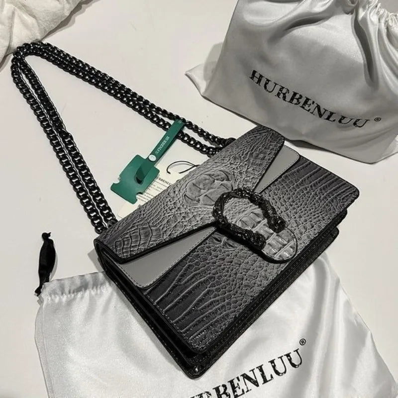 Crocodile Pattern Handbag