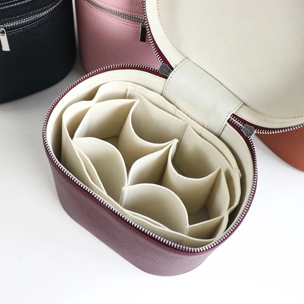 Large Capacity Leather Cosmetic Box
