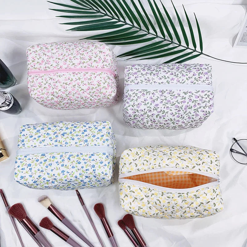 Puffy Quilted Makeup Bag