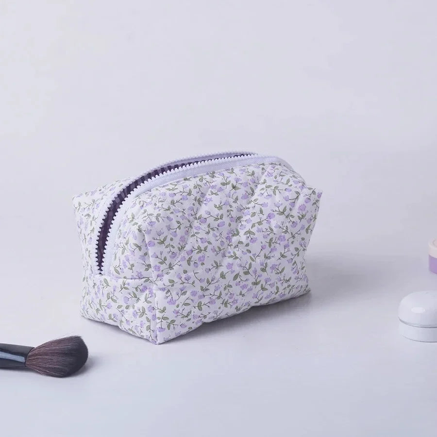 Puffy Quilted Makeup Bag