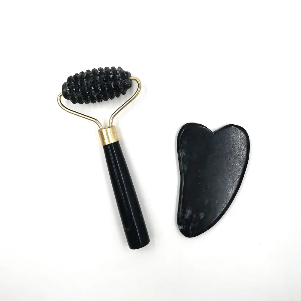 Obsidian Jade Roller Massager | Facial Skin Care Tools