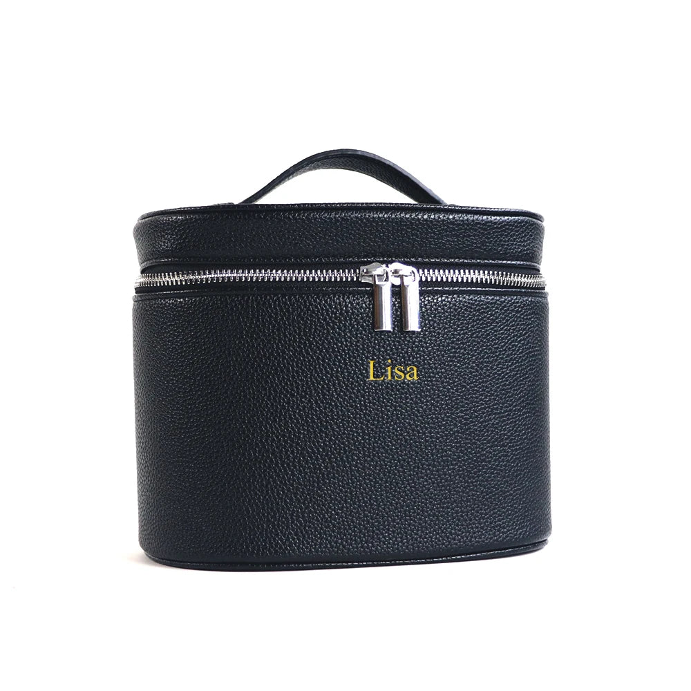 Large Capacity Leather Cosmetic Box