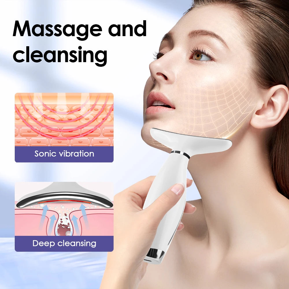 Neck Face Lifting Massager | 7 Colors LED Photon Therapy