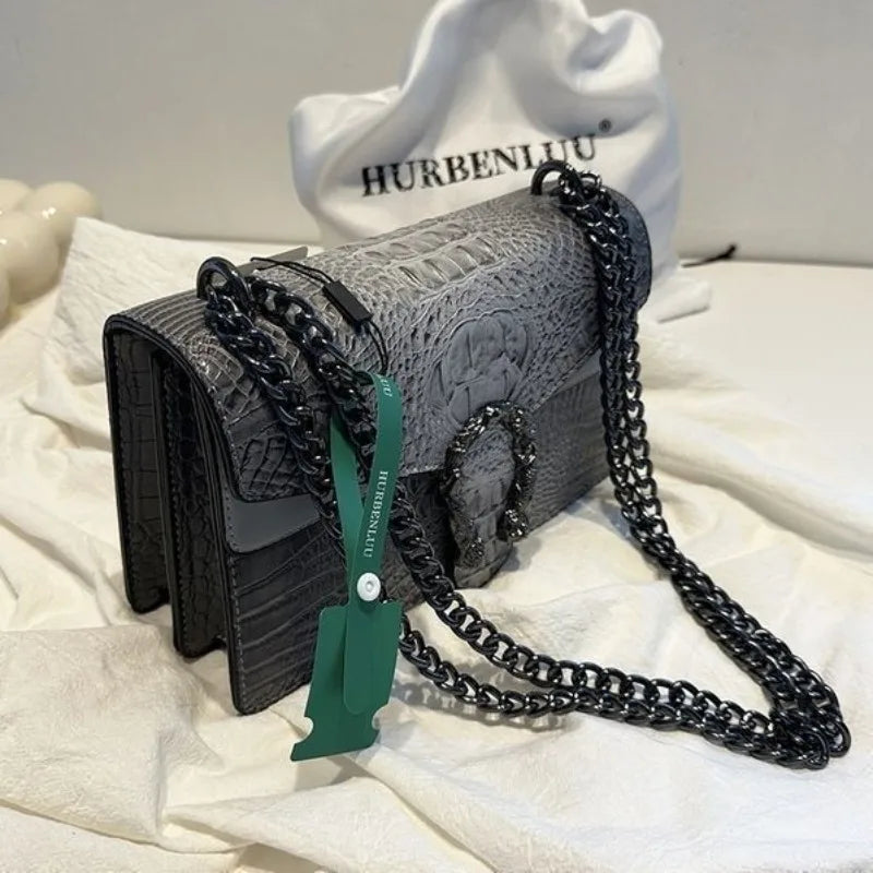 Crocodile Pattern Handbag