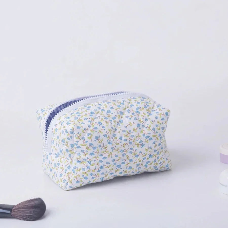 Puffy Quilted Makeup Bag