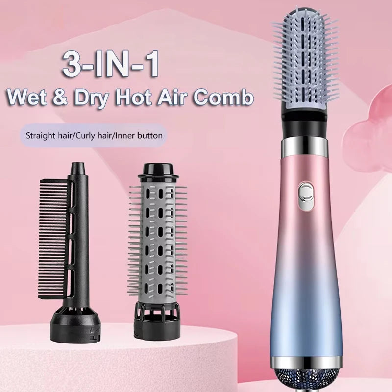 Hair Dryer & Comb | Hair Straightening Brush