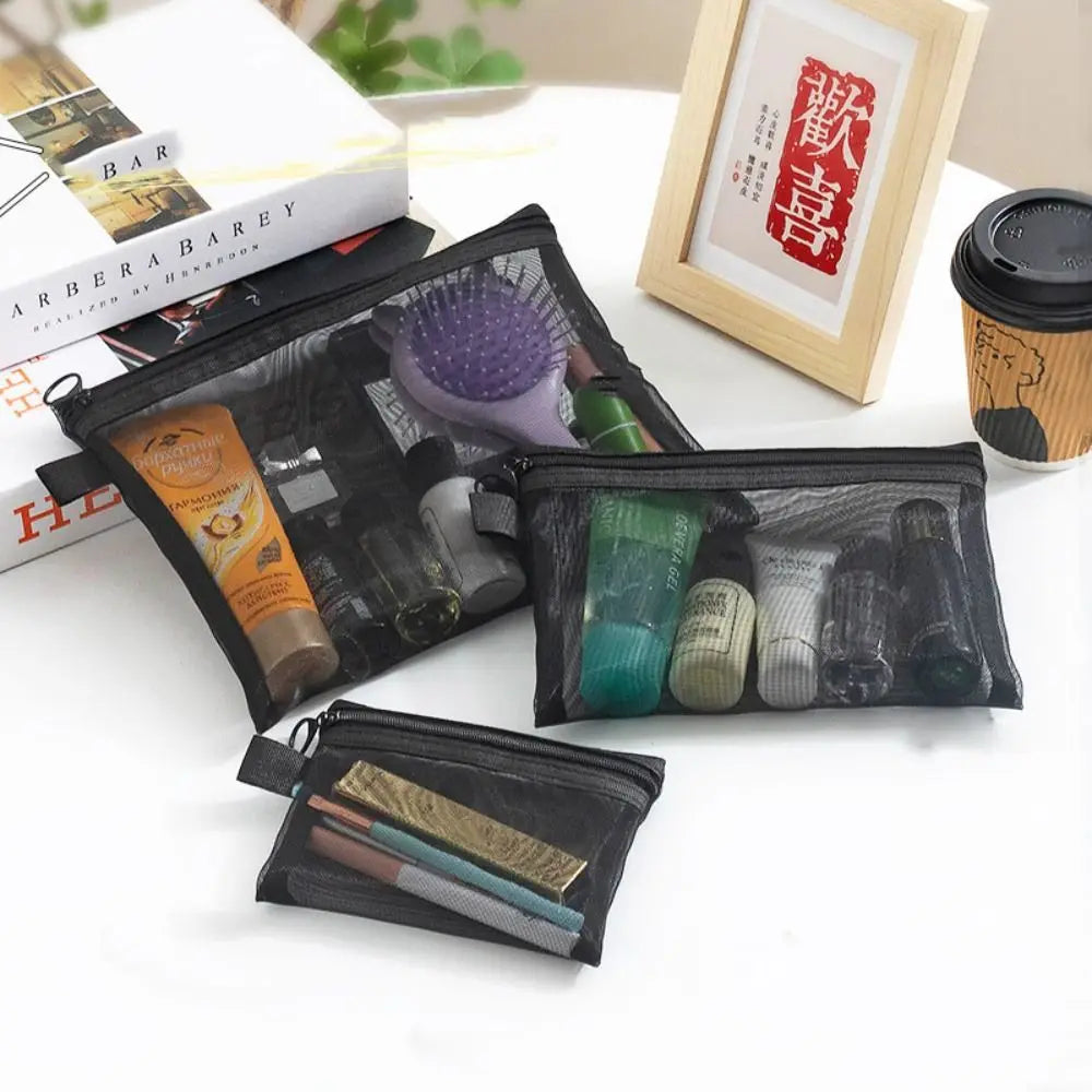Large Mesh Cosmetic Bag