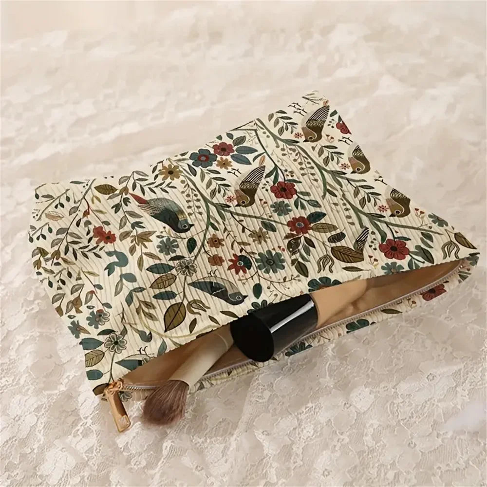 Corduroy Cosmetic Storage Bag