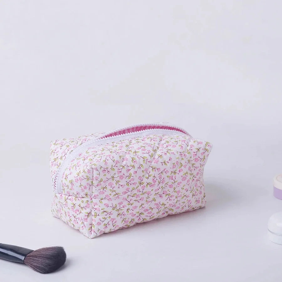Puffy Quilted Makeup Bag
