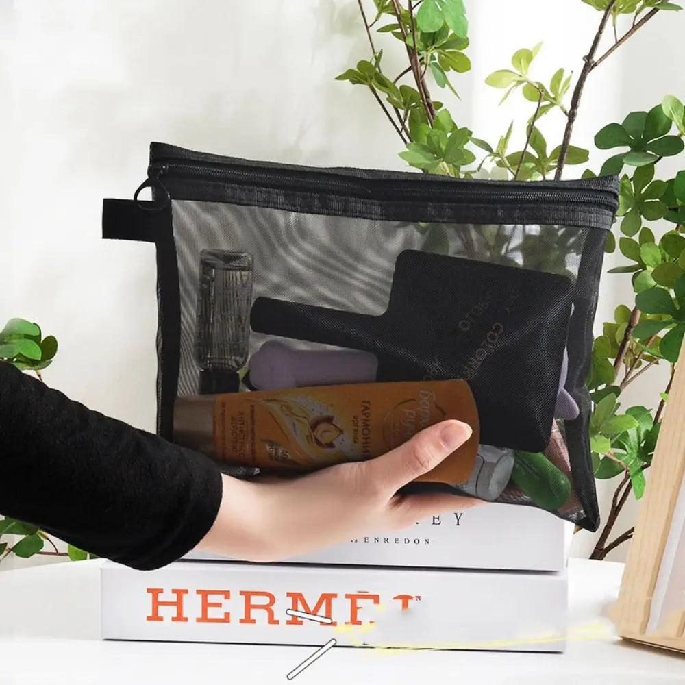 Large Mesh Cosmetic Bag