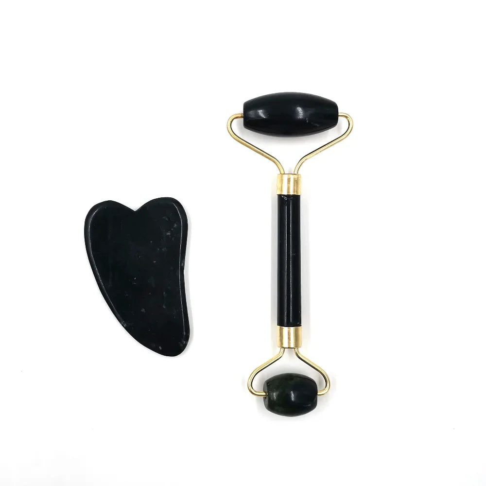 Obsidian Jade Roller Massager | Facial Skin Care Tools