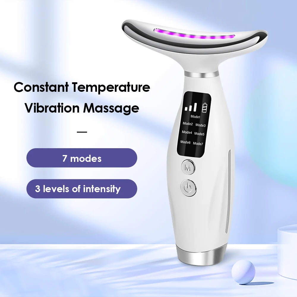 Neck Face Lifting Massager | 7 Colors LED Photon Therapy