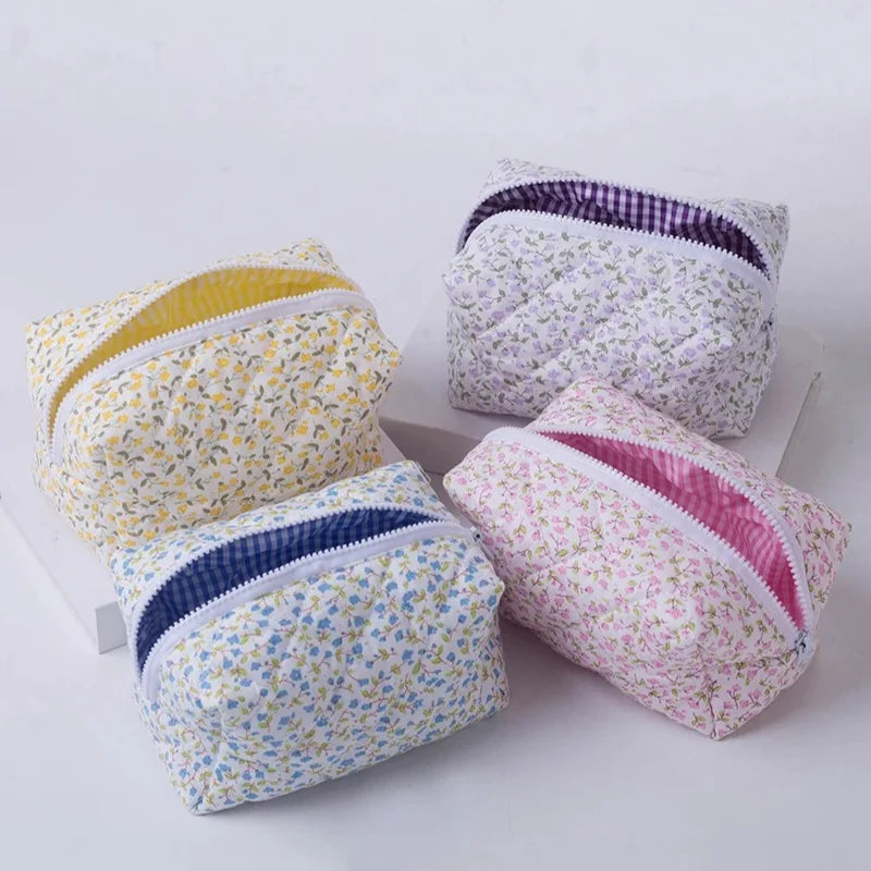 Puffy Quilted Makeup Bag
