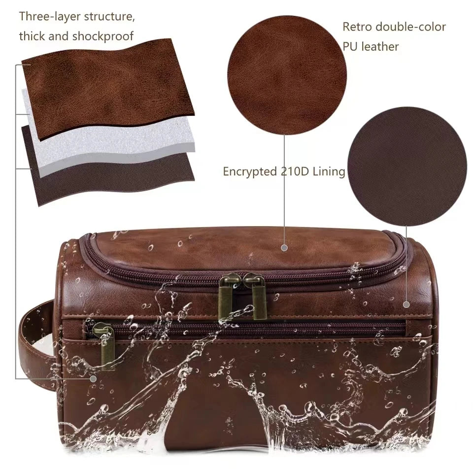 Leather Cosmetic Bag