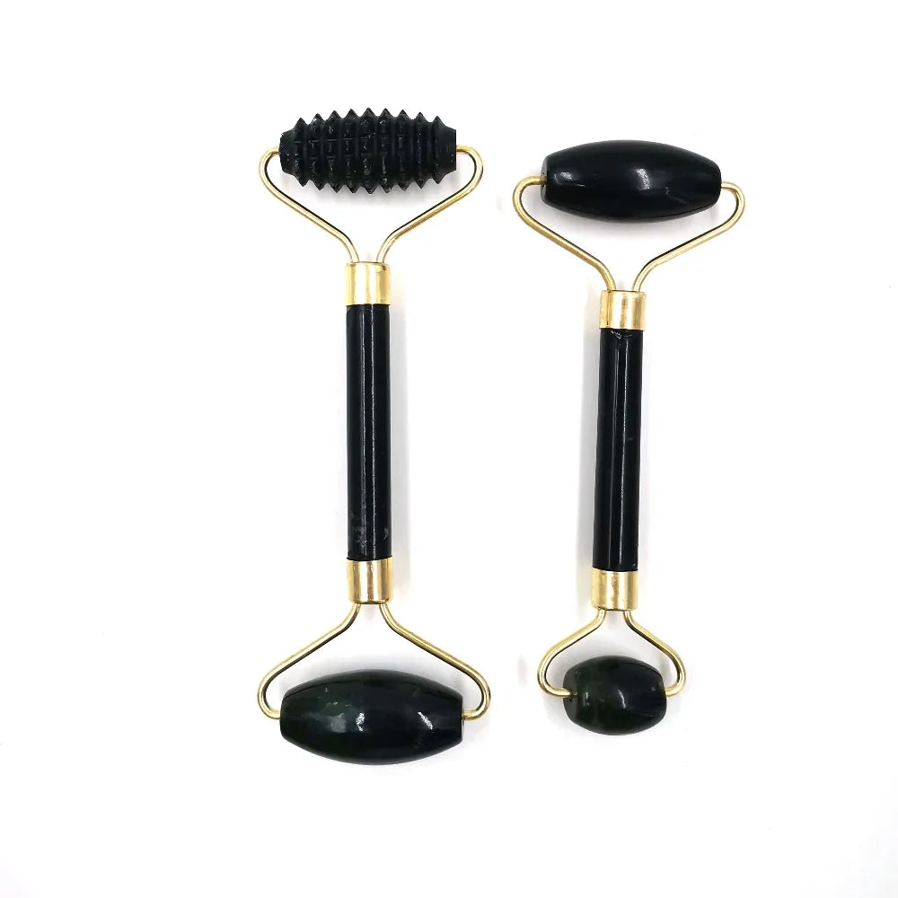 Obsidian Jade Roller Massager | Facial Skin Care Tools